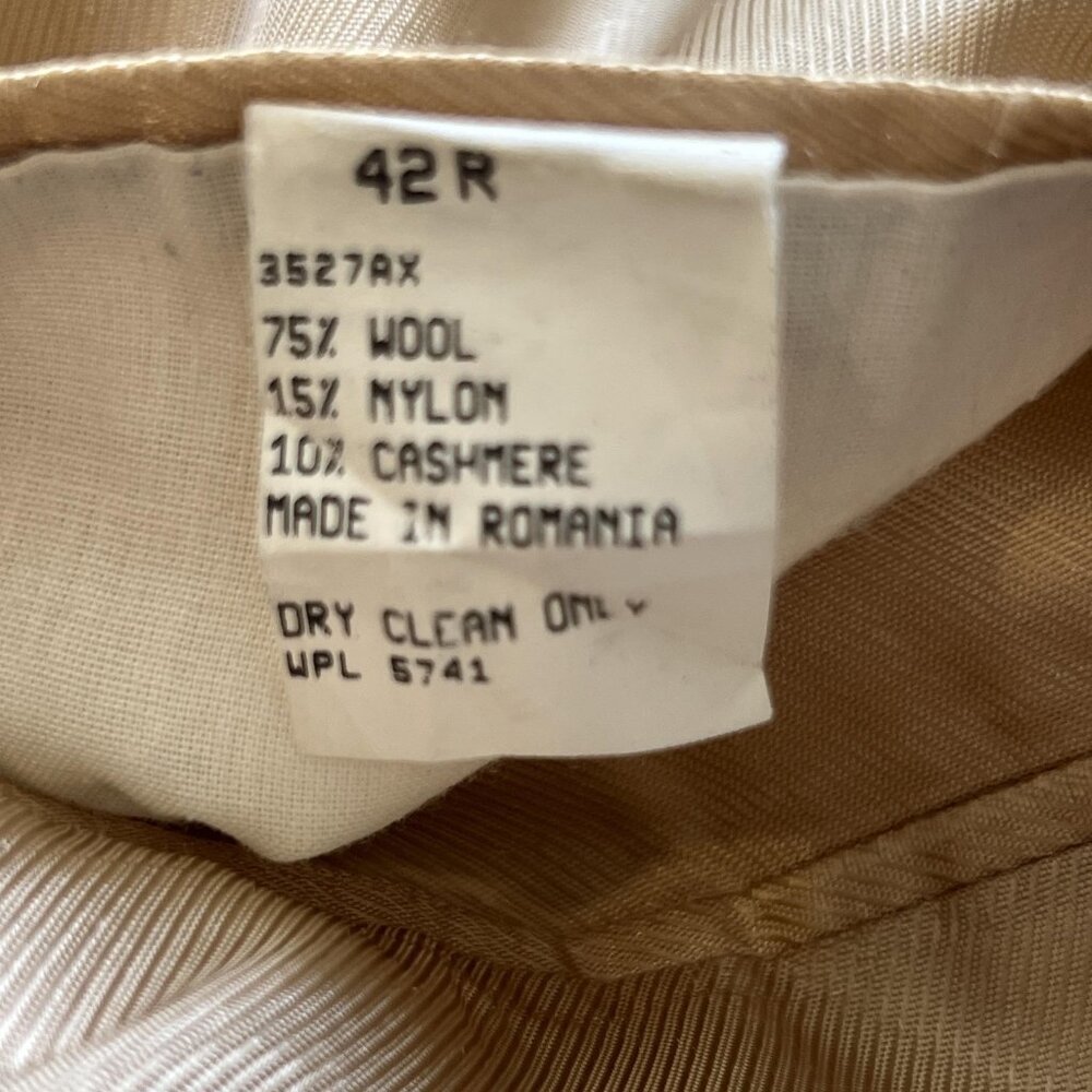 Oscar de la Renta Mens 42R Blazer Brown Wool Cashmere Blend Sport Coat Jacket - Picture 5 of 16